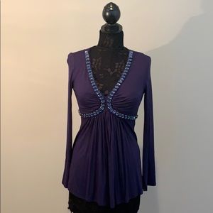 Boston Proper Embellished Blouse